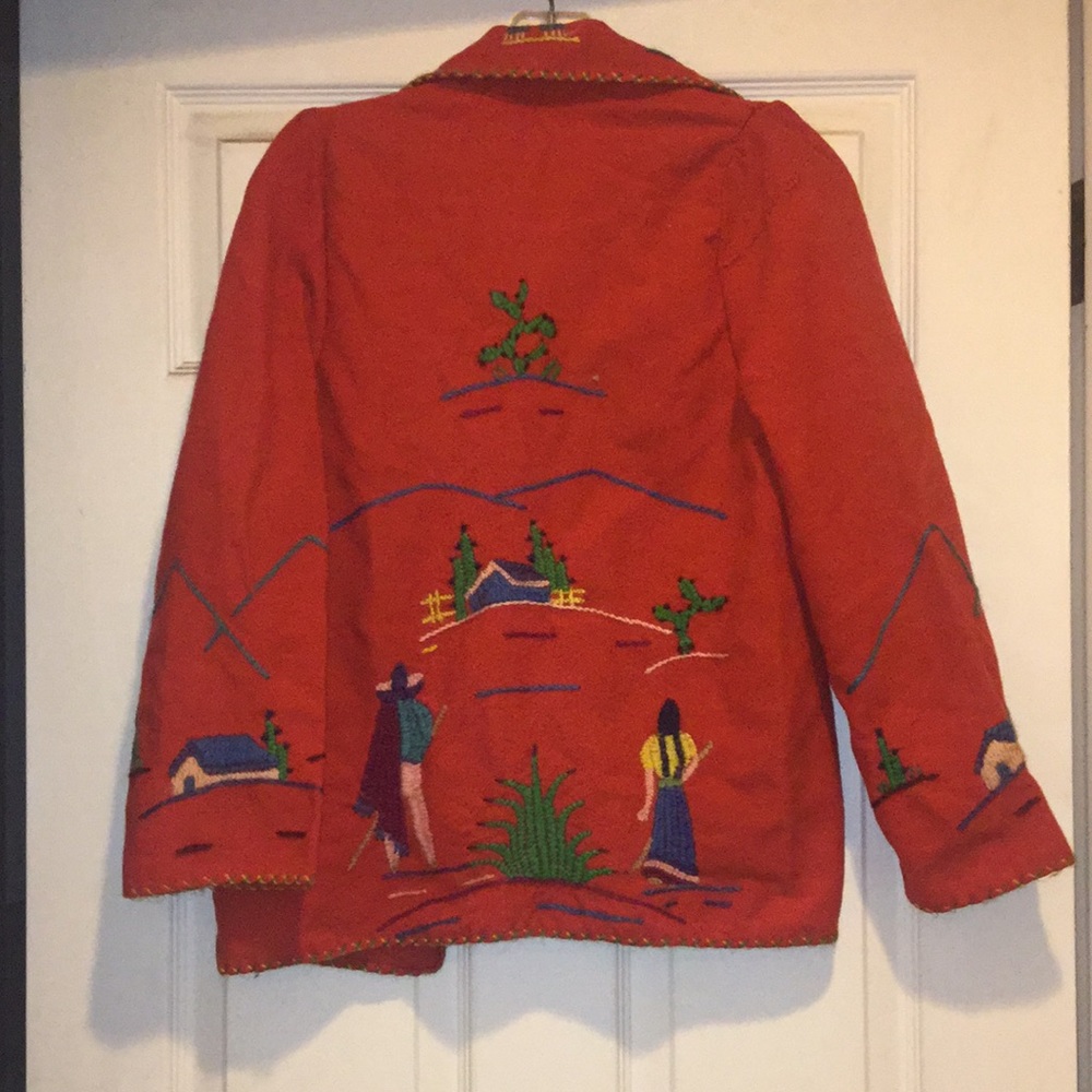 Antique vintage 1940s Mexican souvenir jacket - Picture 5 of 12